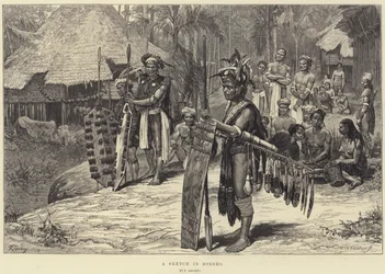 Eine Skizze in Borneo